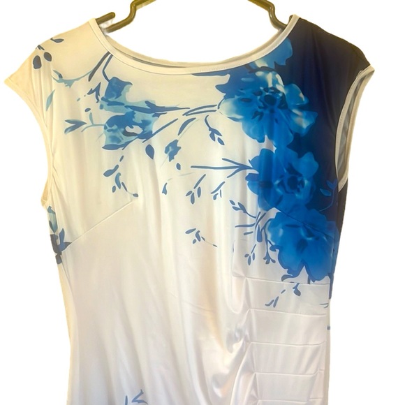 M Women Dress Summer Sleeveless Crew Neck Floral Print Slim Casual Bodycon - Picture 5 of 10